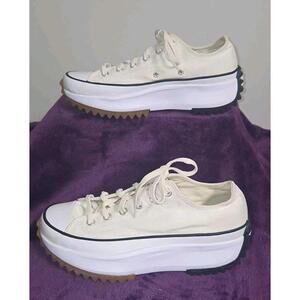 Converse Run Star Hike White Black Platform Shoes 168817C Men's 7.5, Women's 9